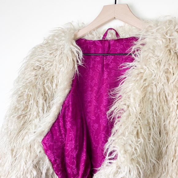 NWOT Free People Florence Faux Fur Shag Coat - Picture 5 of 8